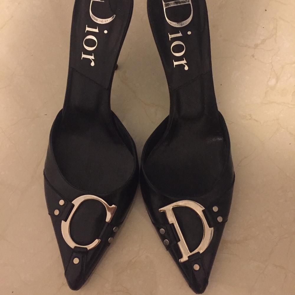 Christian Dior Diva Mule Slides-Authentic